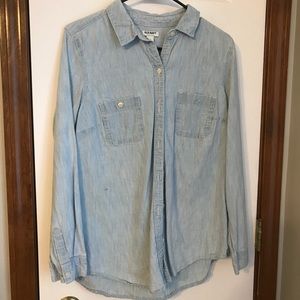 Old Navy Light Demin Button Up